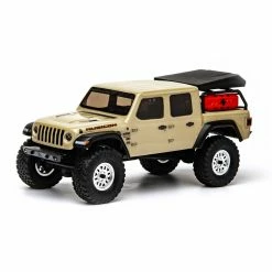 Axial 1/24 SCX24 Jeep JT Gladiator 4WD Rock Crawler Brushed RTR, Beige for Ready-To-Run