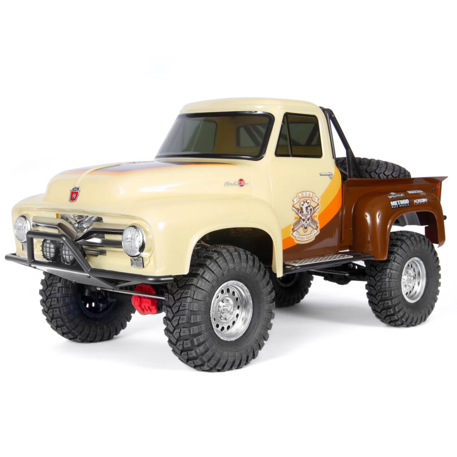 Axial 1/10 SCX10 II 1955 Ford F-100 4WD Truck Brushed RTR, Brown - SCRATCH & DENT for Ready-To-Run
