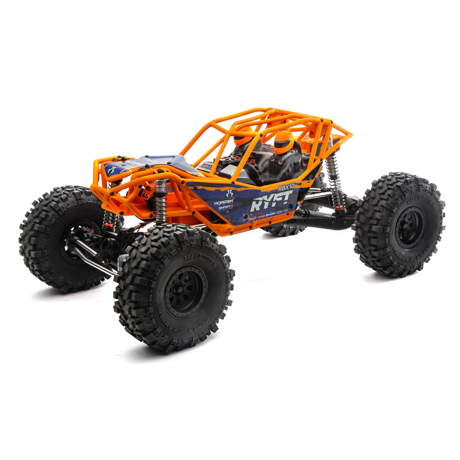 Axial 1/10 RBX10 Ryft 4WD Brushless Rock Bouncer RTR, Orange for Ready-To-Run