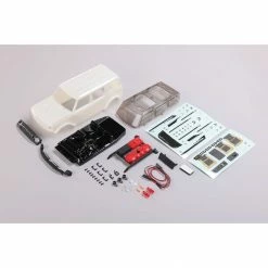 Axial Body, White: SCX24 Ford Bronco for Bodies