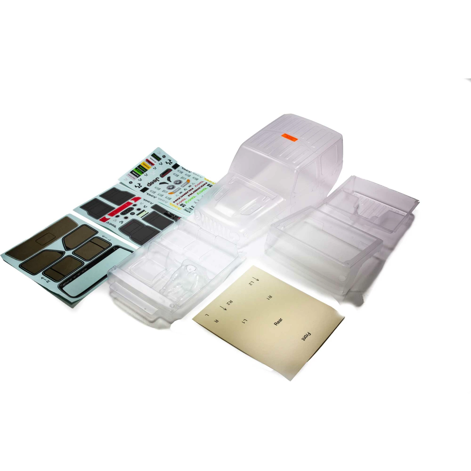 Axial Jeep JT Gladiator Body Set Clear for Bodies