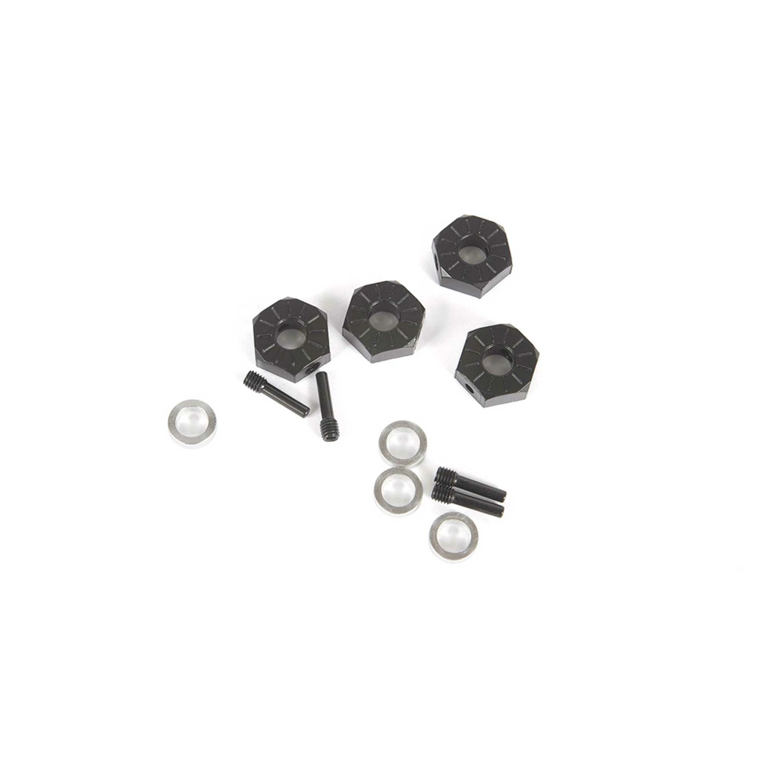 Axial 12mm Hex Screw Shaft & Spacer (4): Capra 1.9 UTB for Parts