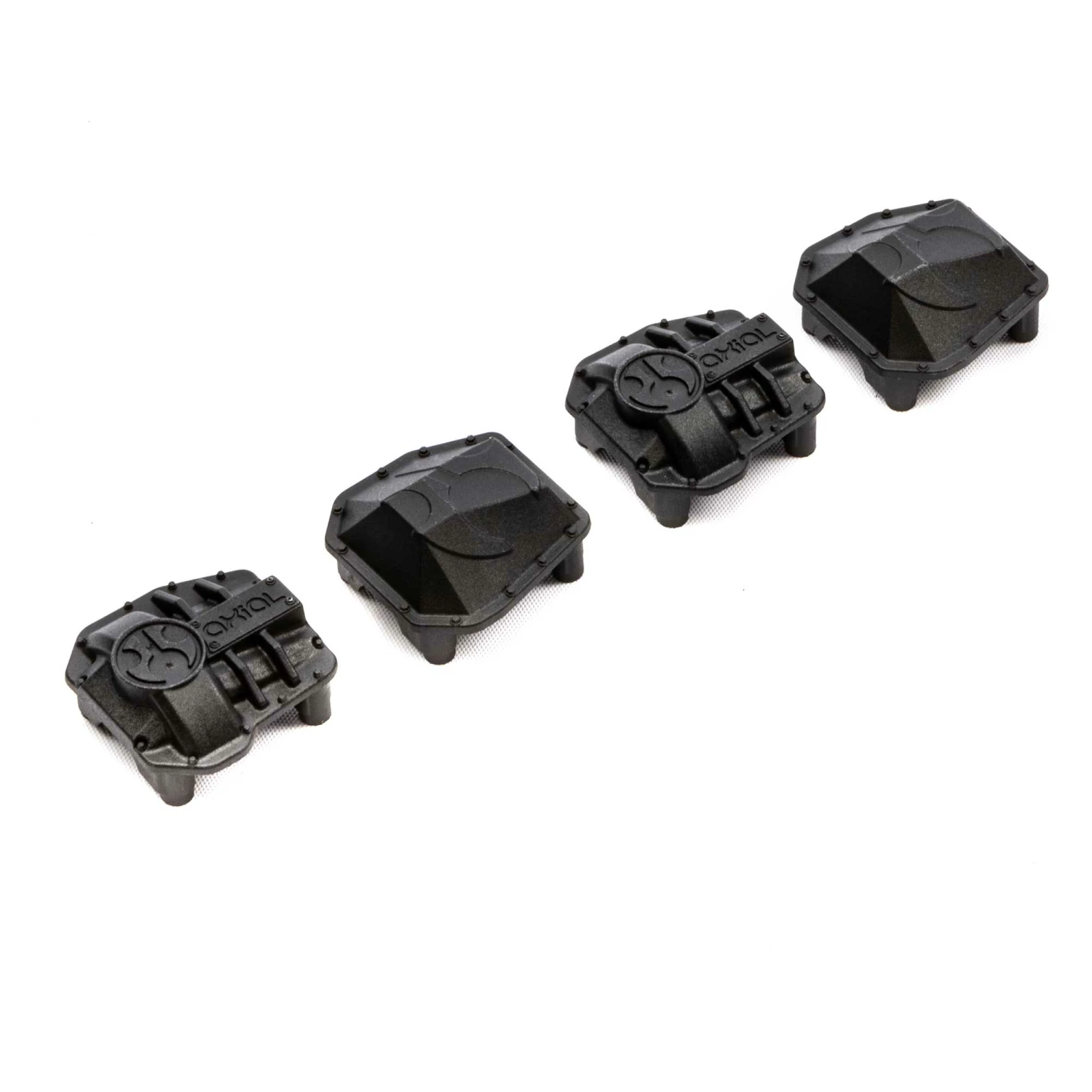 Axial AR45P AR45 Differential Covers, Black: SCX10 III for Parts