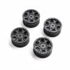 Axial 1.0 Ford Bronco Wheel, Black (4): SCX24 for Tires & Wheels