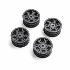 Axial 1.0 Ford Bronco Wheel, Black (4): SCX24 for Tires & Wheels