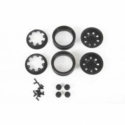 Axial 1.9 Raceline Monster Beadlock Wheels, Black (2) for Tires & Wheels