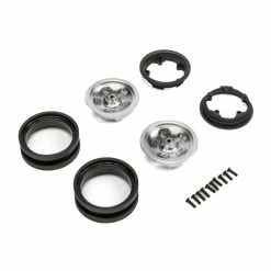 Axial 1.9 Retro Slot Beadlock Wheels, Satin (2) for Tires & Wheels