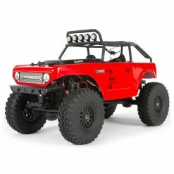 Axial 1/24 SCX24 Deadbolt 4WD Rock Crawler Brushed RTR, Red for Ready-To-Run