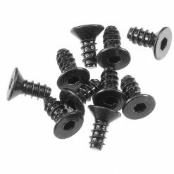 Axial Hex Socket Tapping Flat Head M2.6x6mm Black (10) for Parts