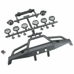 Axial Front Plate Bumper Set: 1/10 for Parts