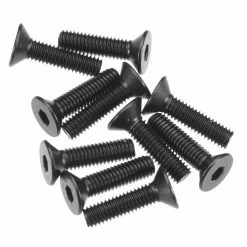 Axial Hex Socket Flat Head M3x12mm Black (10) for Parts
