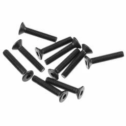 Axial Hex Socket Flat Head M3x16mm, Black (10) for Parts