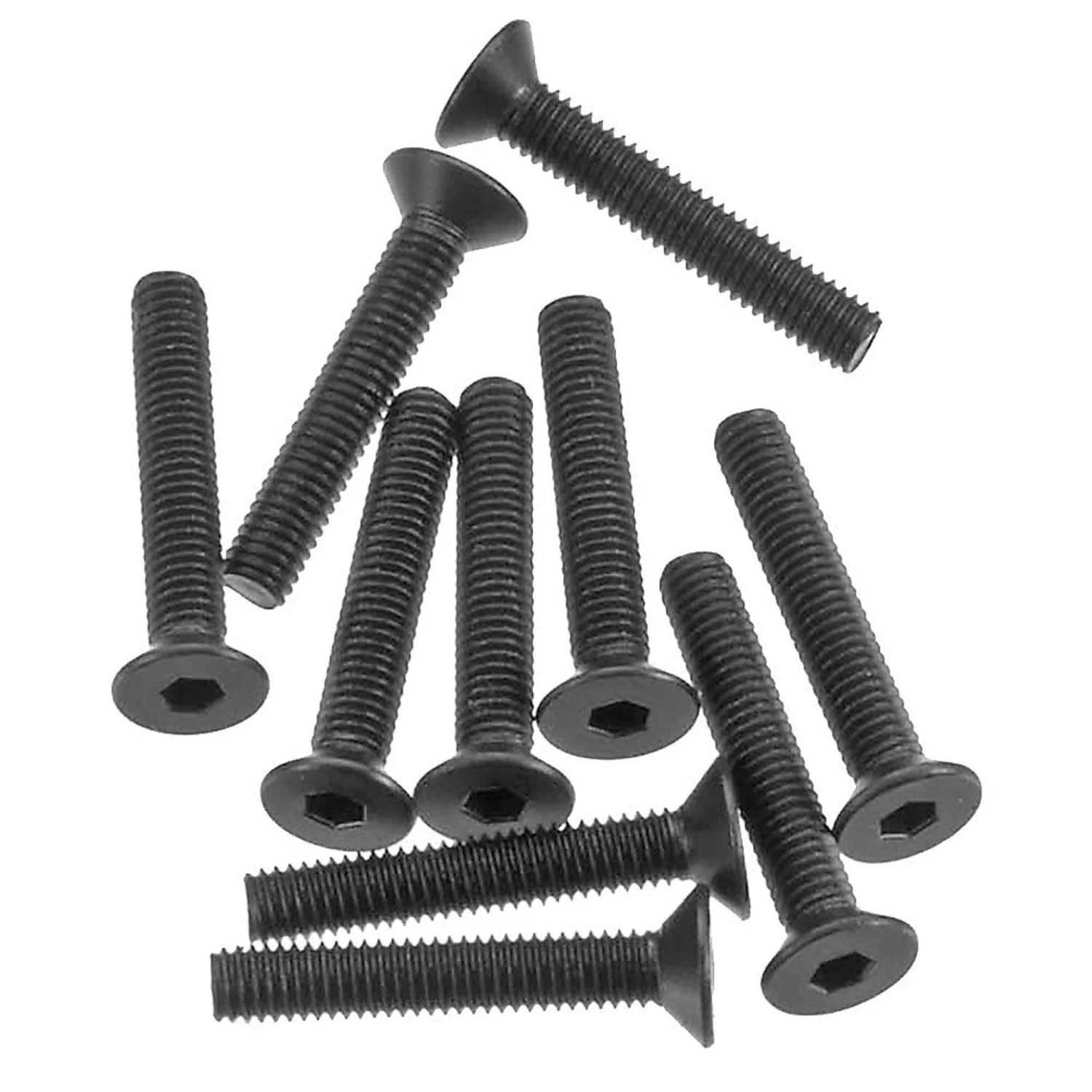 Axial Hex Socket Flat Head M3x18mm, Black (10) for Parts