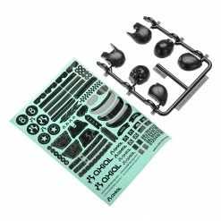 Axial Helmet Set Black Yeti for Parts