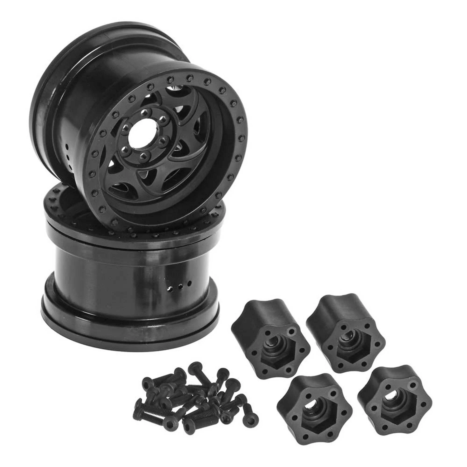 Axial 1/10 2.2 Walker Evans Wheels, 12mm Hex, Black (2) for Tires & Wheels