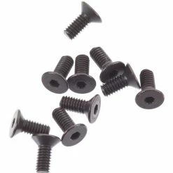 Axial Flat Head Screw M2.5x6mm, Black (10) for Parts