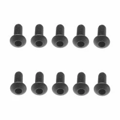Axial M2.6x6mm Hex Socket Button Black (10) for Parts