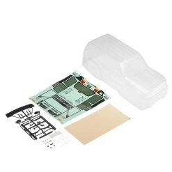 Axial 1/10 2000 Jeep Cherokee Clear Body with Decals and Hardware for Bodies