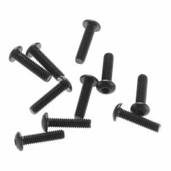 Axial Hex Socket Button Head M2.6x10mm, Black (10) for Parts