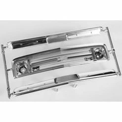 Axial Grille Bumpers Chrome, Black: 1967 Chevrolet C10 for Parts