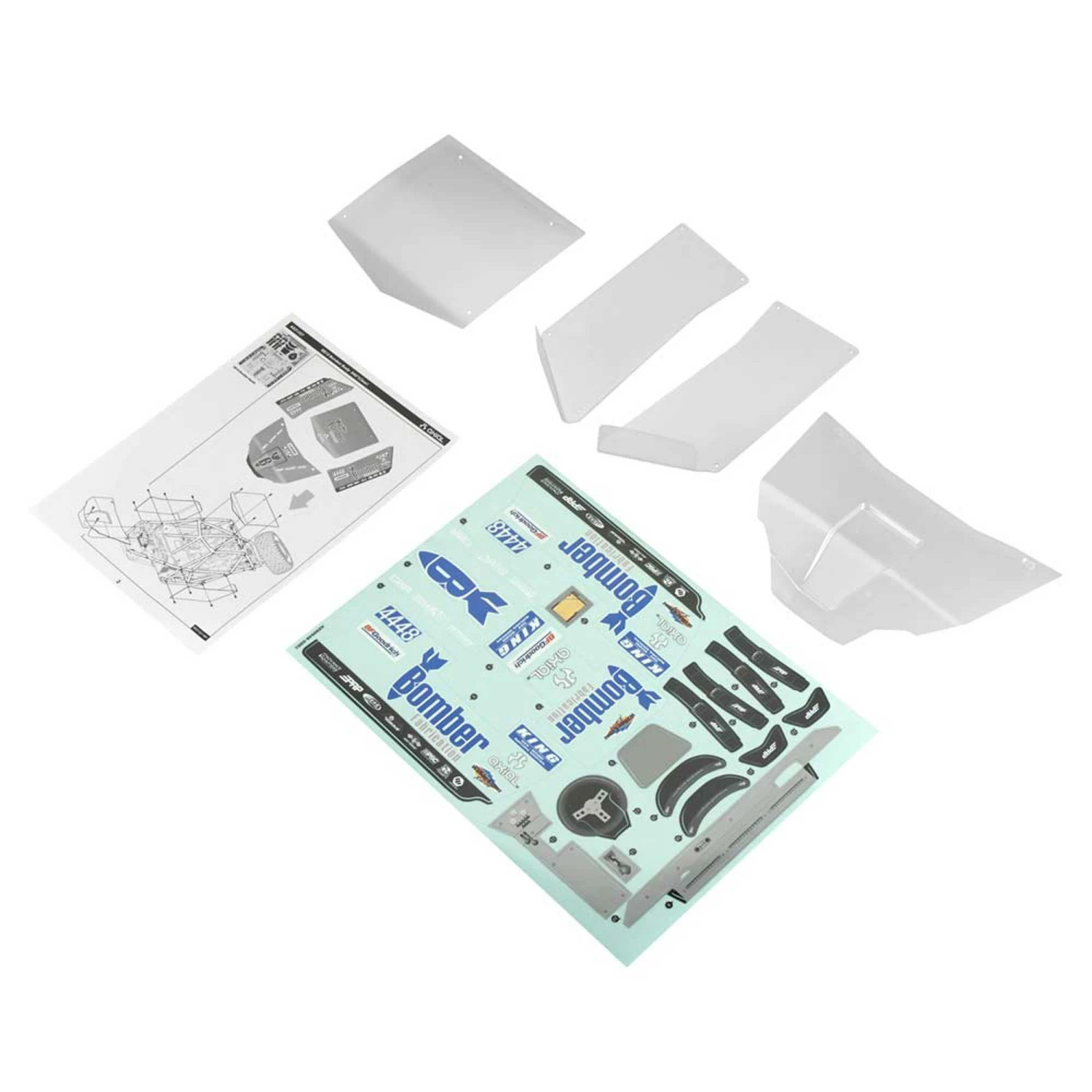 Axial 1/10 RR10 Bomber Clear Body for Bodies