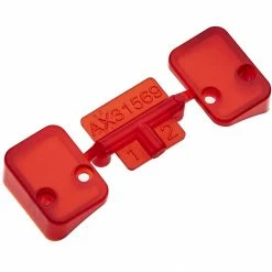 Axial Tail Light Lens, Red for Parts