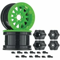 Axial 1/10 Method IFD 2.2 Beadlock Wheels, 12mm Hex, Green (2) for Tires & Wheels
