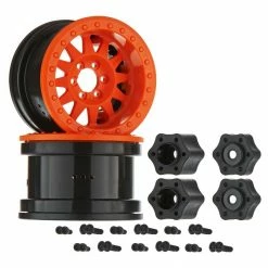 Axial 1/10 Method IFD 2.2 Beadlock Wheels, 12mm Hex, Orange (2) for Tires & Wheels