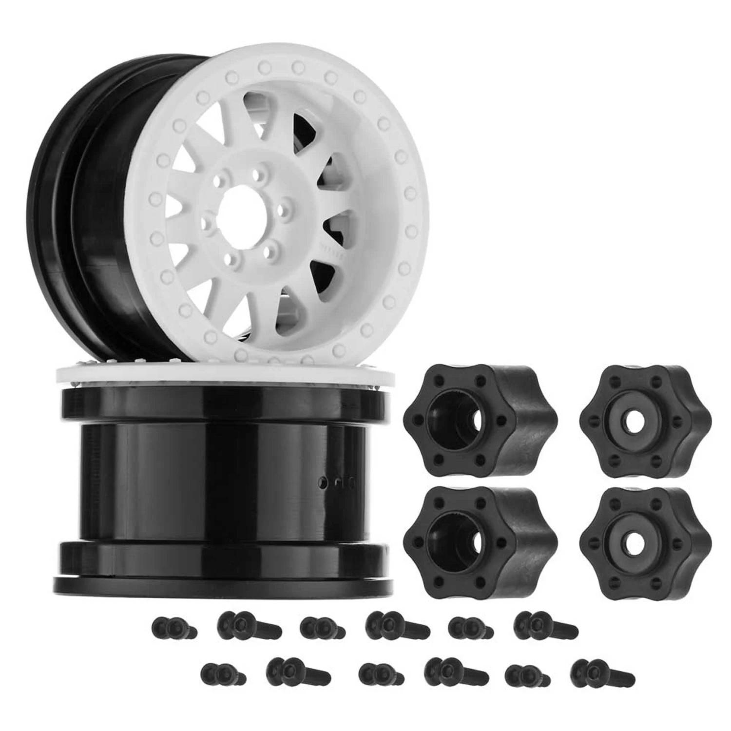 Axial 1/10 Method IFD 2.2 Beadlock Wheels, 12mm Hex, White (2) for Tires & Wheels