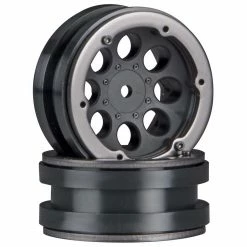 Axial 1/10 8-Hole 1.9 Beadlock Wheels, 12mm Hex, Black (2) for Tires & Wheels