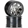 Axial 1/10 Rebel 2.2 Wheels, 12mm Hex, Black Chrome (2) for Tires & Wheels