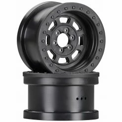 Axial 1/10 Trail Ready HD Series 2.2 Wheels, 12mm Hex, Black (2) for Tires & Wheels