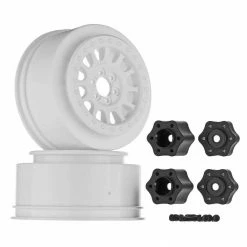 Axial 1/10 Method 105 2.2/3.0 Wheels, 12mm Hex, White (2) for Tires & Wheels